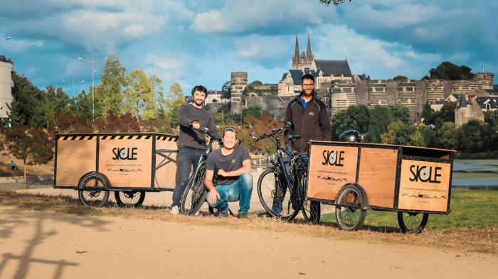 Sicle, Paysagiste et jardinier à vélo à Angers 